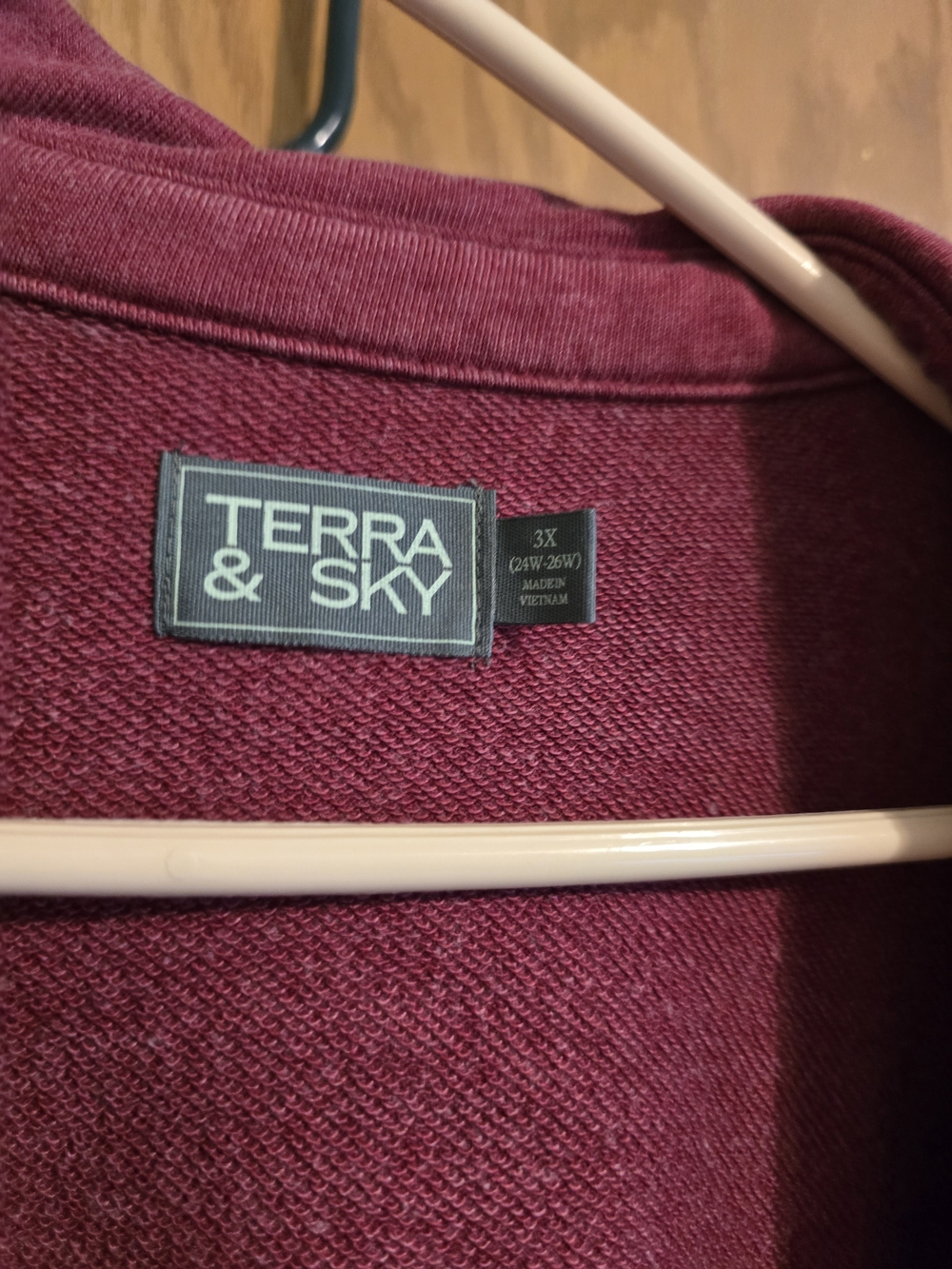 Terra & Sky Berry Open-Front Cardigan with Matching Knit Top - Picture 7 of 9
